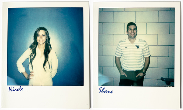 Polaroid photographs of Graduating seniors from the WVU College of B&E class of 2015 - Photos by Alex Wilson